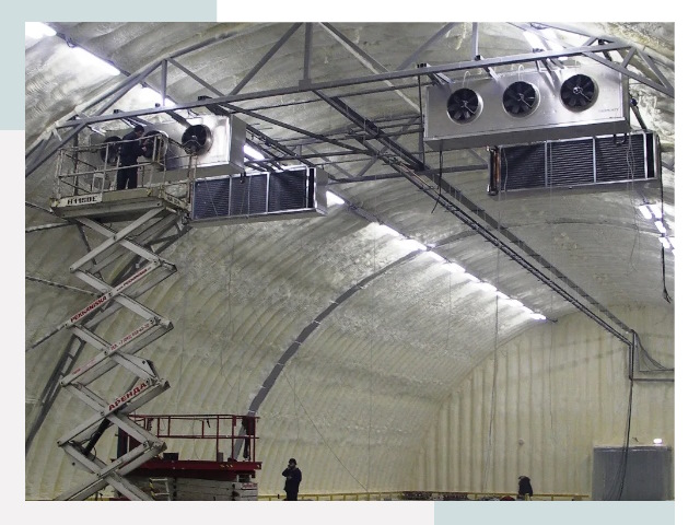 Оснащение ангаров в Азове